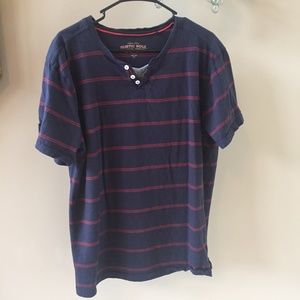 Rustic Soul Boys Casual SS Striped Shirt XXL